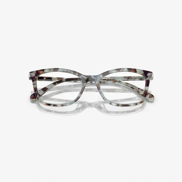 Coach Women's Rectangle Eyeglasses Seaglass Tortoise - Picture 7 of 10